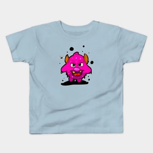 Purple Little Monster Kids T-Shirt